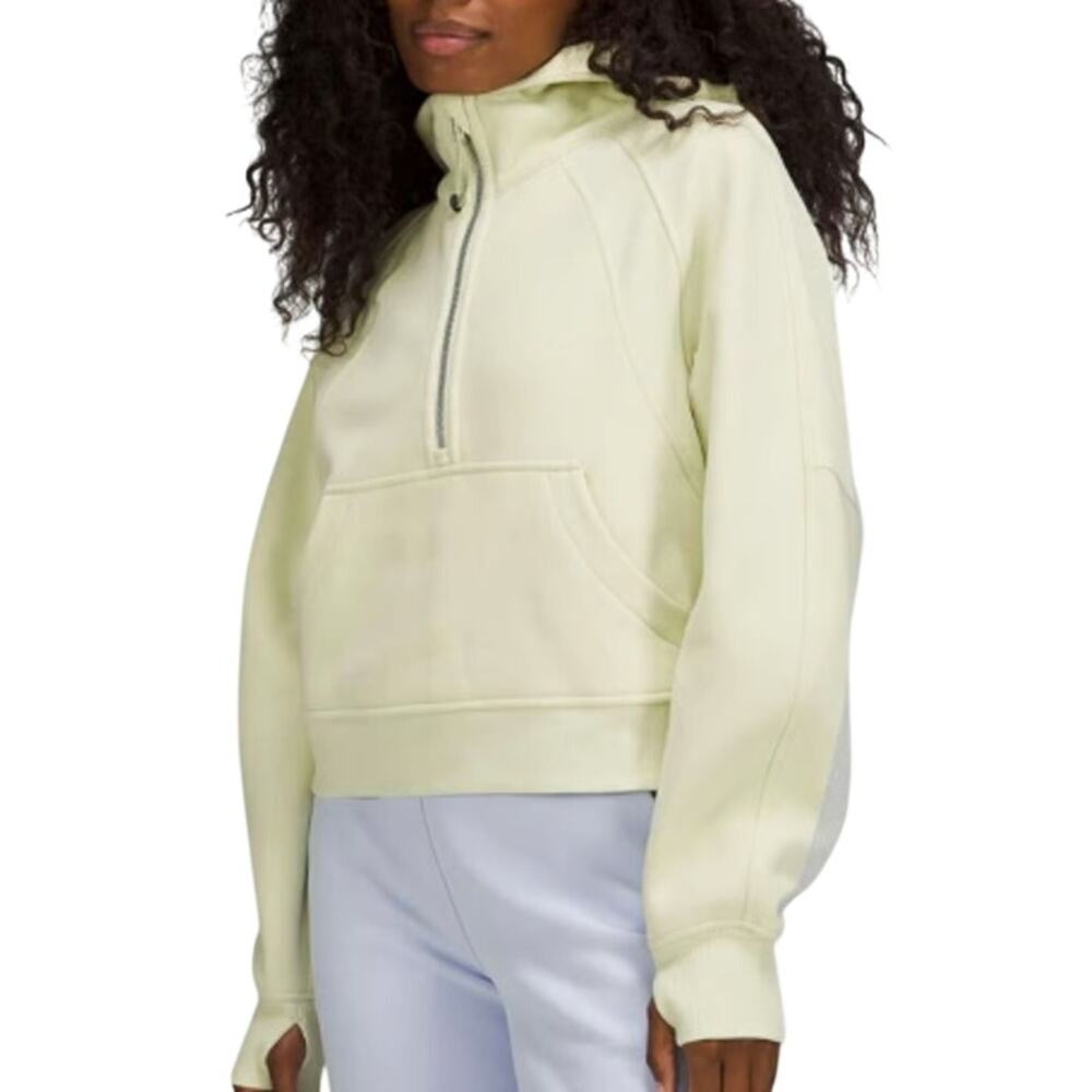 Lululemon Scuba Oversized Half-Zip Hoodie Dewy Green Pastel XL XXL Sweatshirt